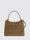 rodeo mini shearling handbag with removable shoulder strap