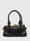 paddington handbag chloé in leather with padlock and studs