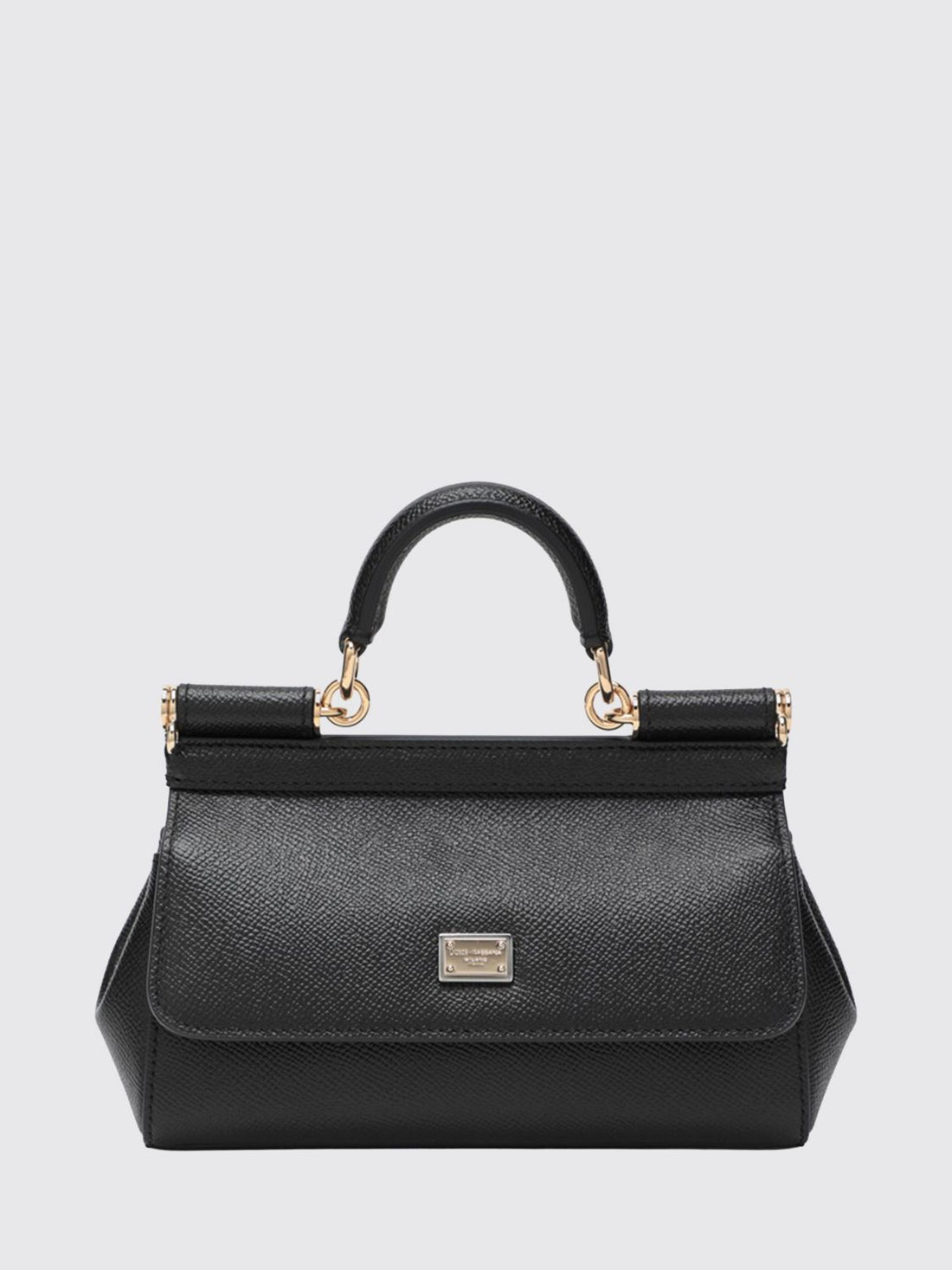DOLCE &amp; GABBANA OS sicily mini grained calfskin handbag