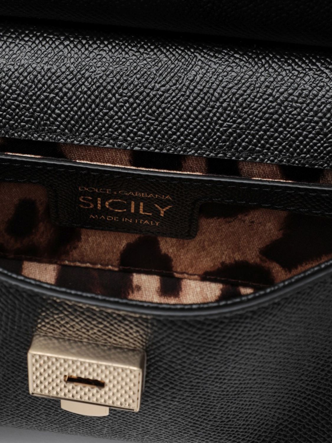 sicily mini grained calfskin handbag