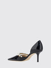 aurelie patent leather pumps with pearls and stiletto heel