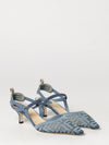colibrì lite slingback pumps in ff monogram mesh with mid heel