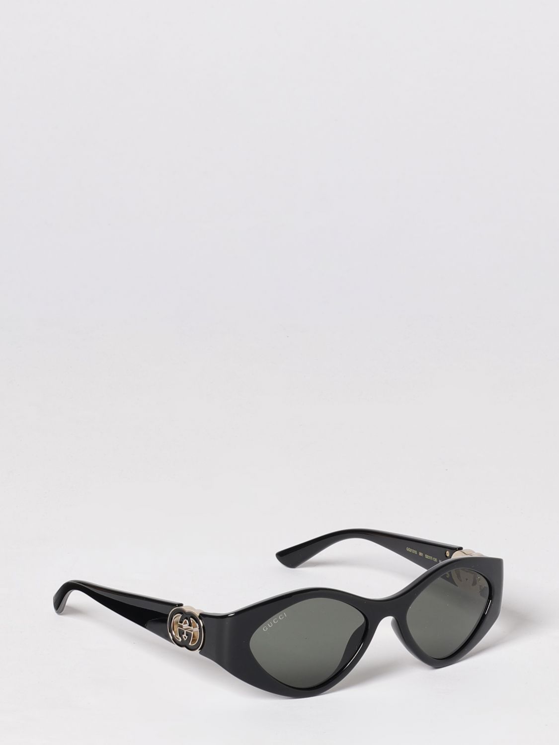 rounded acetate sunglasses with gg monogram