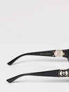 rounded acetate sunglasses with gg monogram