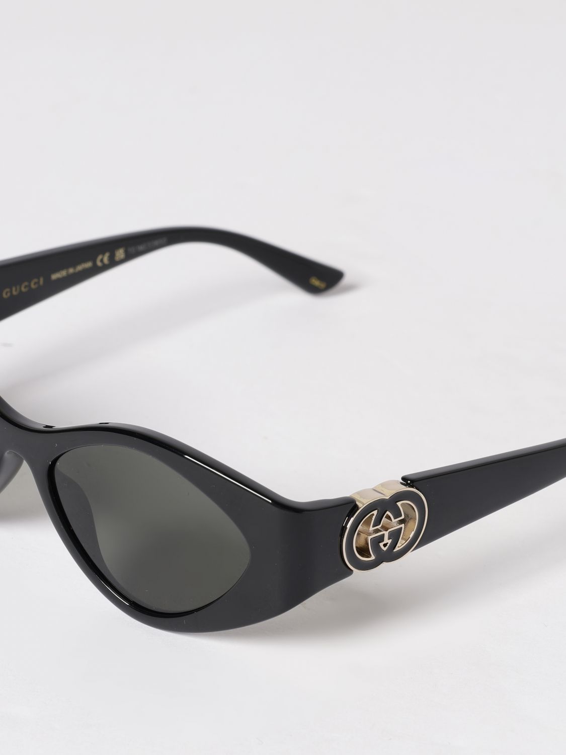 rounded acetate sunglasses with gg monogram