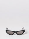 triangular frame acetate sunglasses with contrast logo