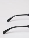 triangular frame acetate sunglasses with contrast logo