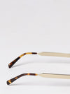 rounded metal frame sunglasses with impressed logo