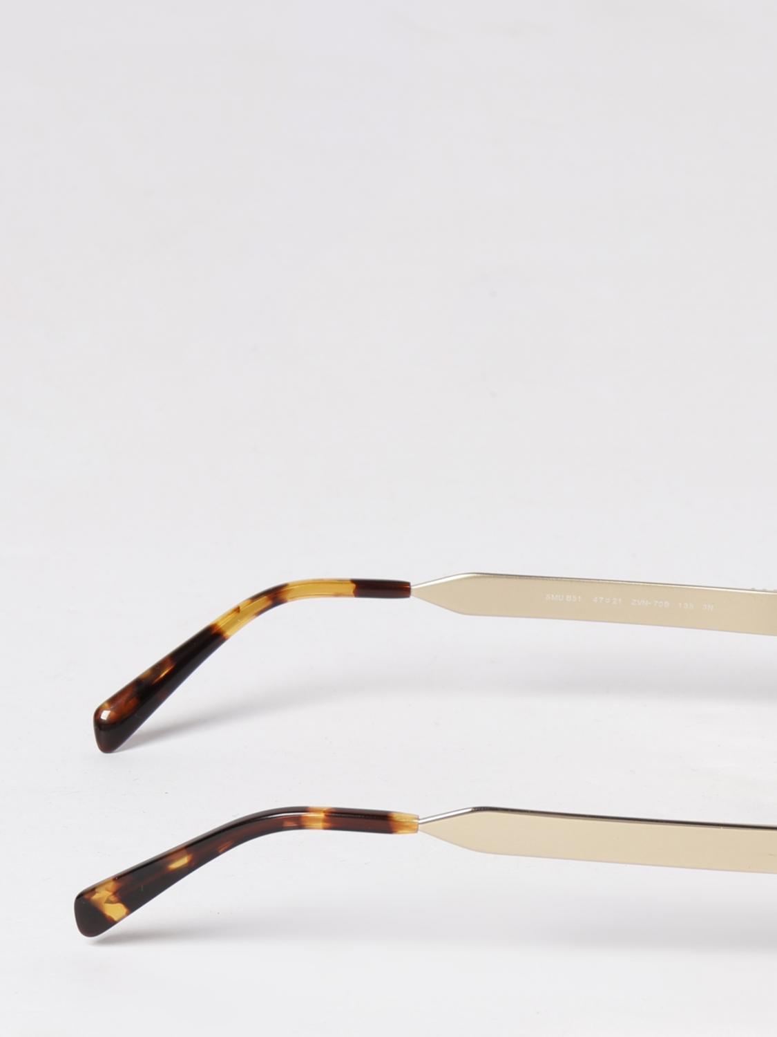 rounded metal frame sunglasses with impressed logo