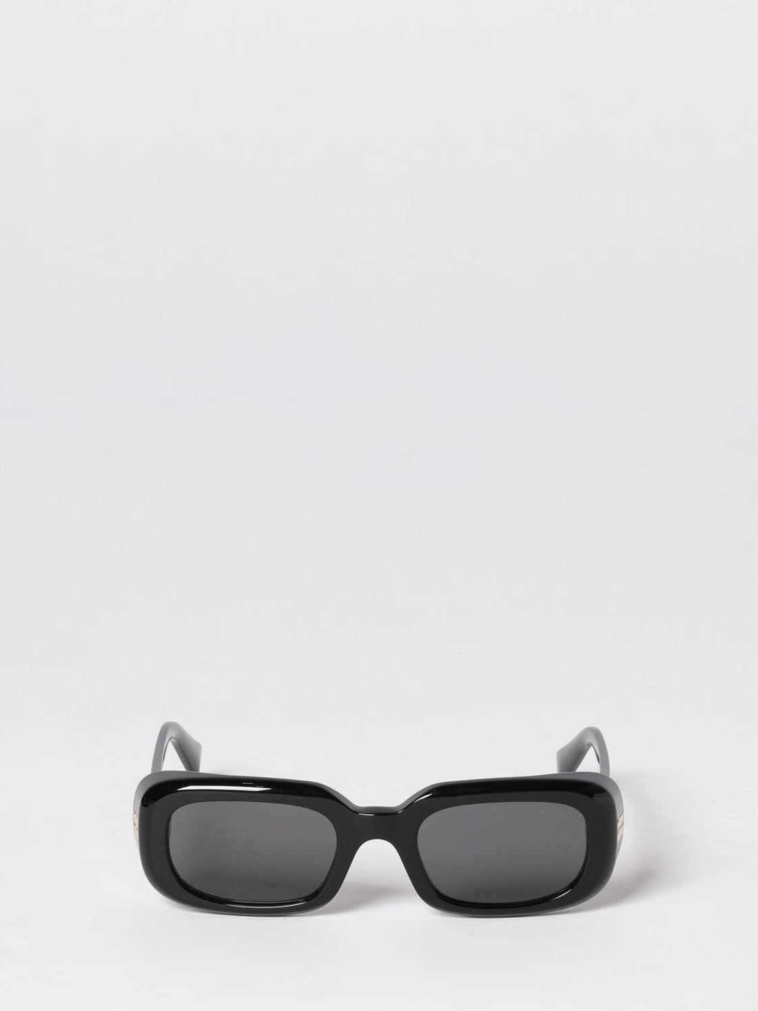 MIU MIU 52 rectangular frame acetate sunglasses with contrast logo