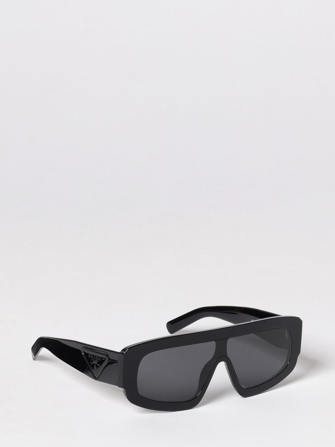 PRADA 24 acetate shield sunglasses with colored lenses