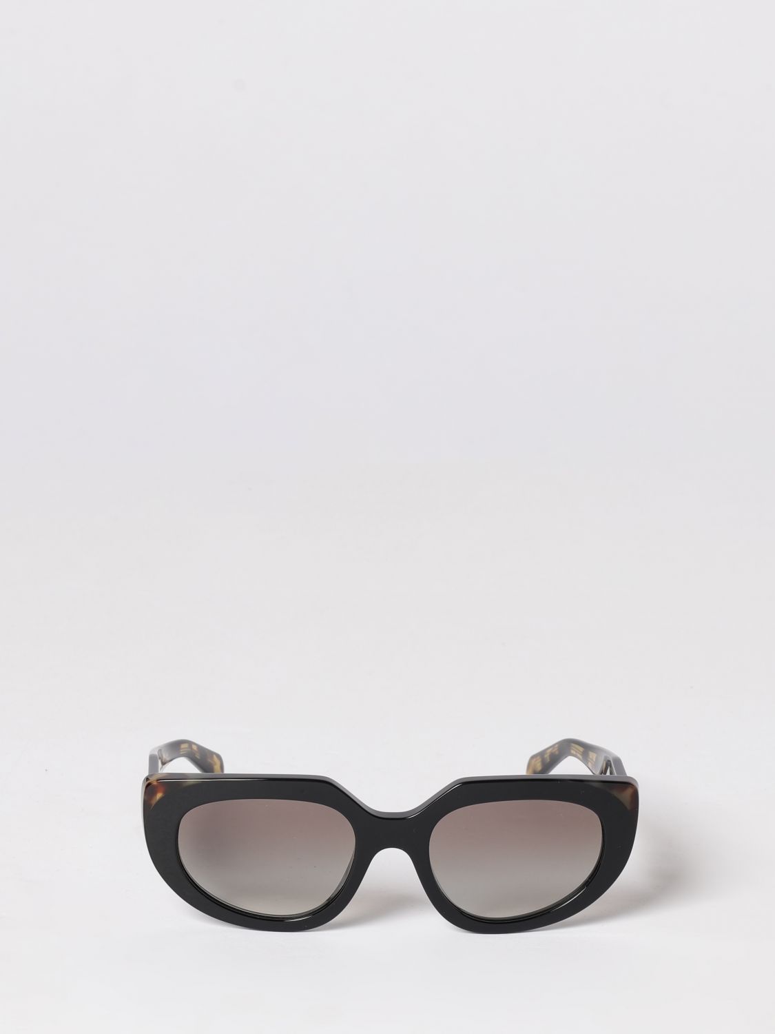 animal print acetate cat-eye sunglasses