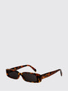 rectangular sunglasses in tortoiseshell acetate with triomphe logo