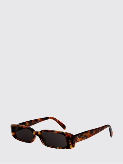 rectangular sunglasses in tortoiseshell acetate with triomphe logo