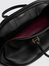 bowling bolero handbag in crinkled calfskin