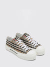 platform canvas sneakers with vintage check pattern