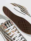 platform canvas sneakers with vintage check pattern