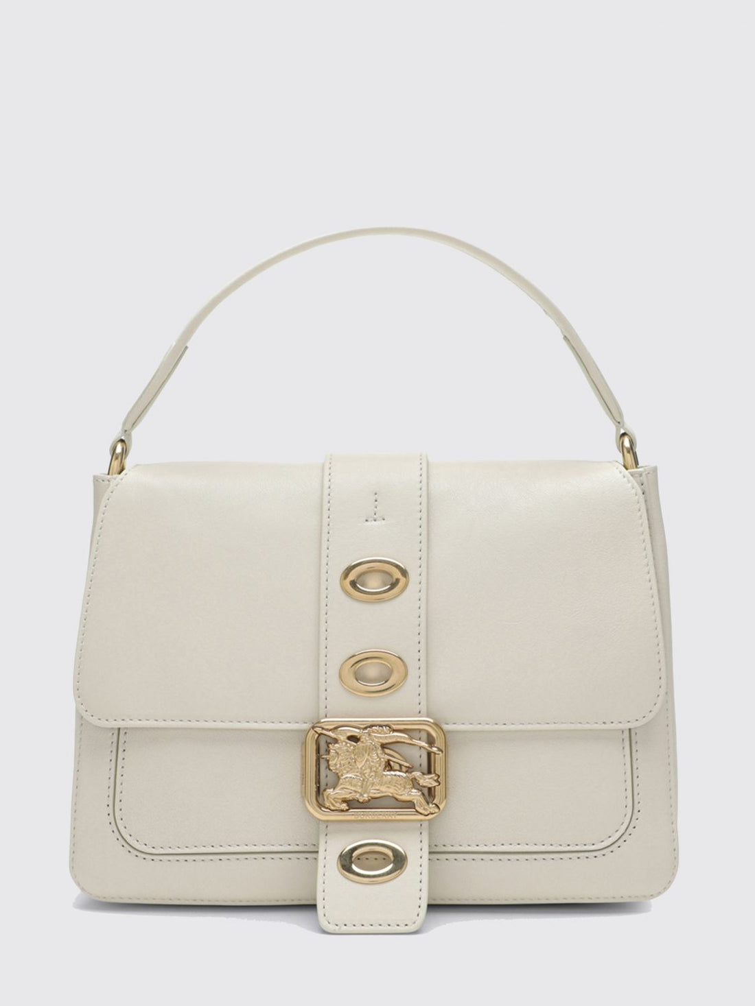 BURBERRY OS rider handbag in smooth lambskin with the ekd logo