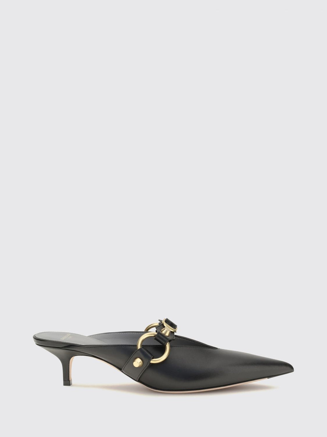 BALENCIAGA 36 city studded calfskin mules with medium stiletto heel