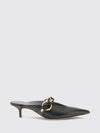 city studded calfskin mules with medium stiletto heel