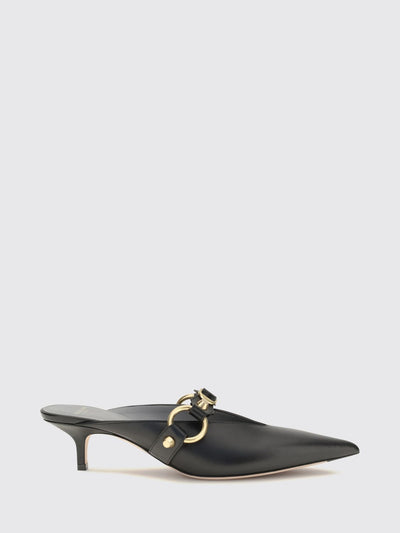 city studded calfskin mules with medium stiletto heel