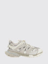 track mesh and nylon sneakers with notched sole