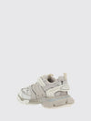 track mesh and nylon sneakers with notched sole