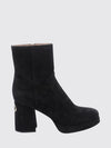 calfskin ankle boots with high heel and platform