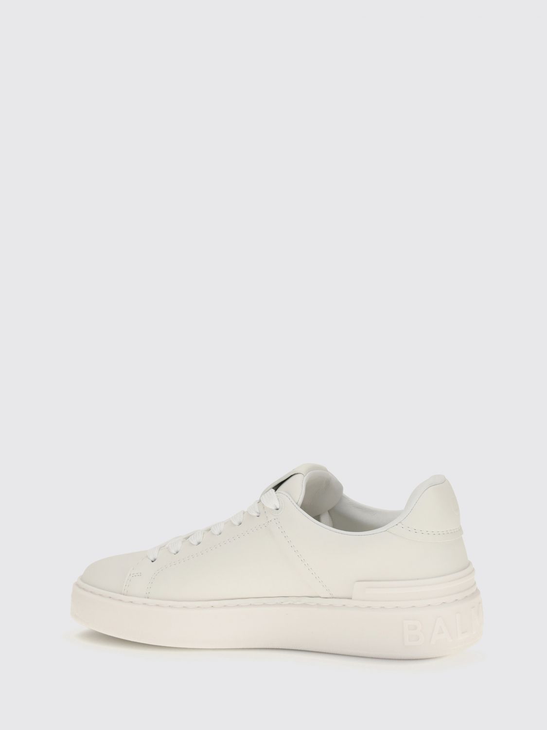 b-court smooth leather sneakers with printed logo