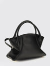 pulse hourglass handbag in smooth leather with padlock and key