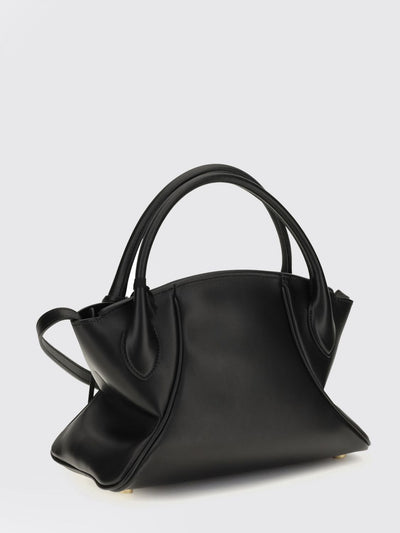 pulse hourglass handbag in smooth leather with padlock and key
