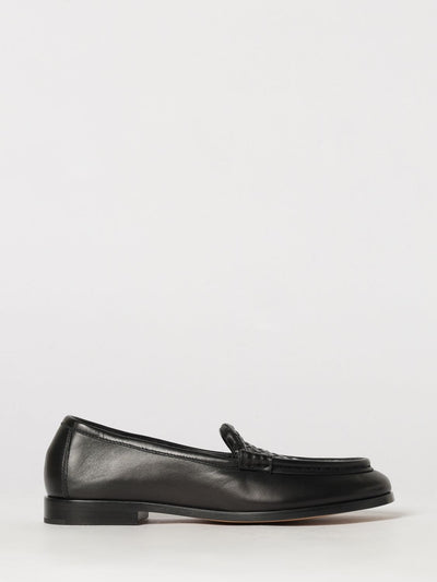 silenzio intrecciato leather loafers with low heel