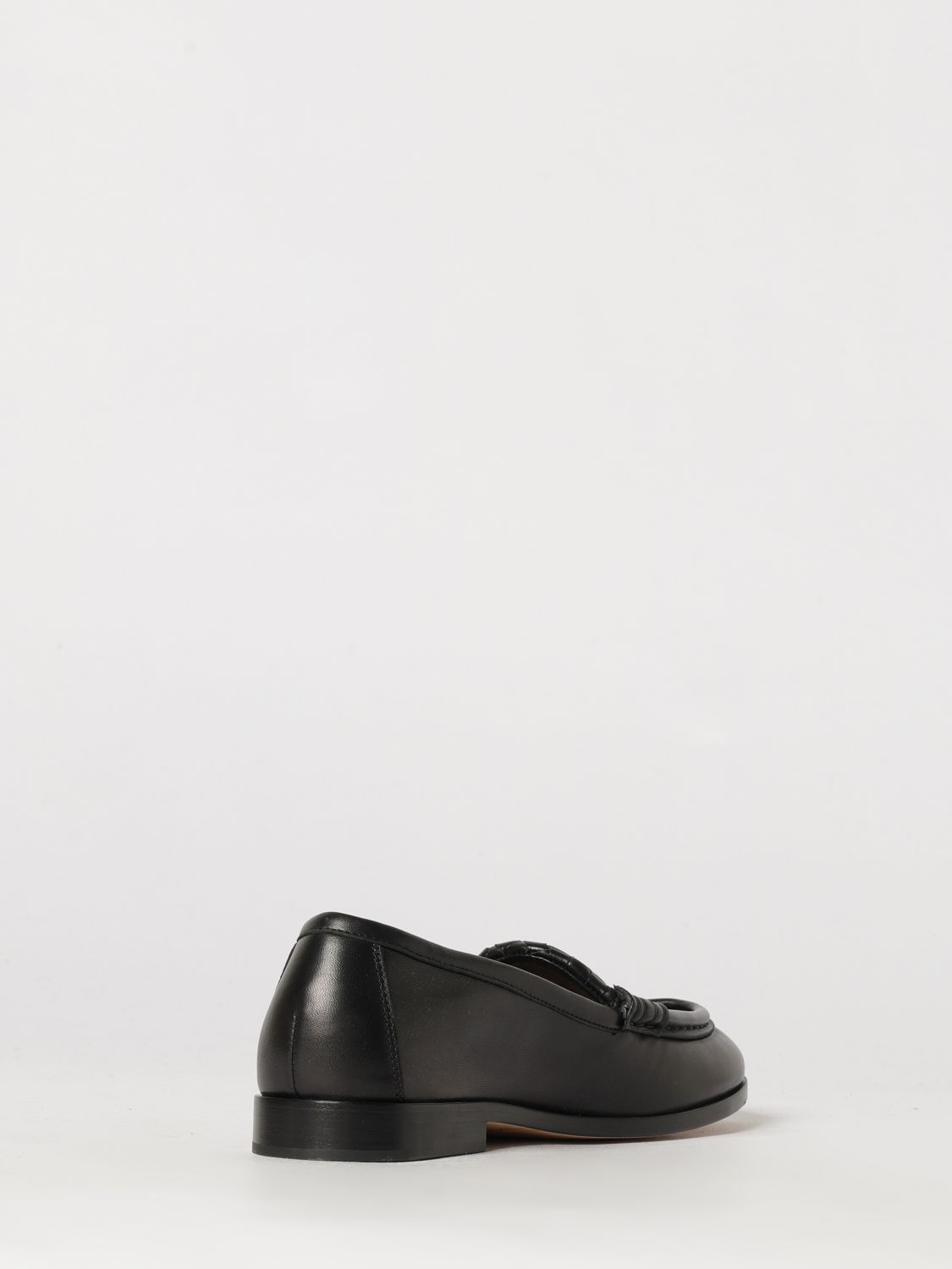 silenzio intrecciato leather loafers with low heel