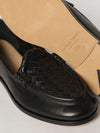 silenzio intrecciato leather loafers with low heel