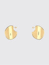 disc pendant earrings in 18k gold-plated sterling silver