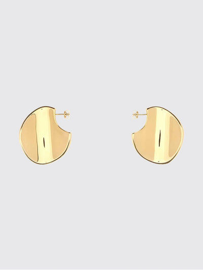disc pendant earrings in 18k gold-plated sterling silver
