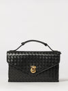 small knot lock intrecciato leather top handle bag