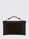 small knot lock intrecciato leather top handle bag