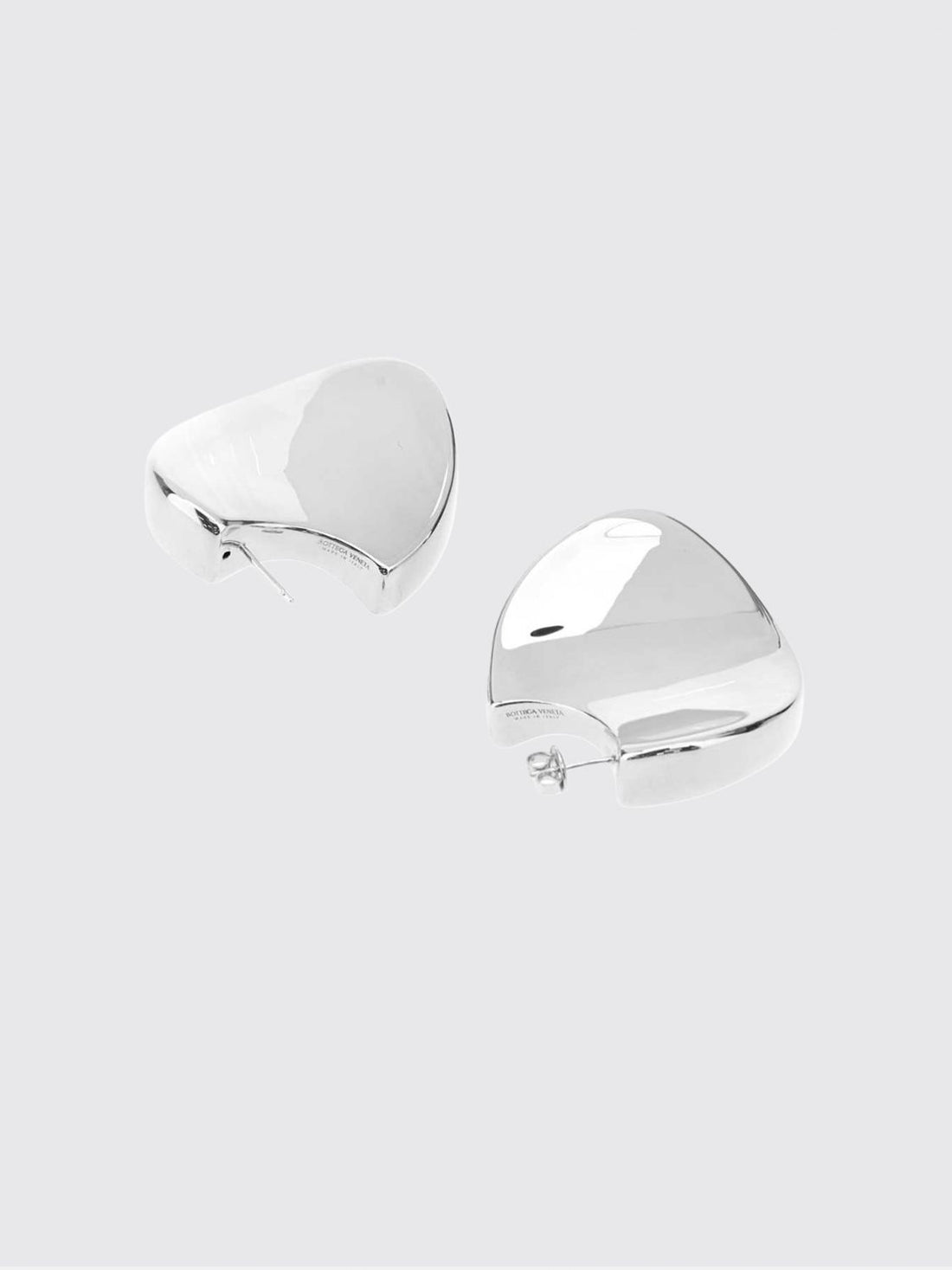BOTTEGA VENETA OS disc oval-shaped sterling silver dangle earrings