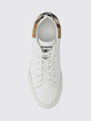 set trainers in leather and mesh with vintage check panels