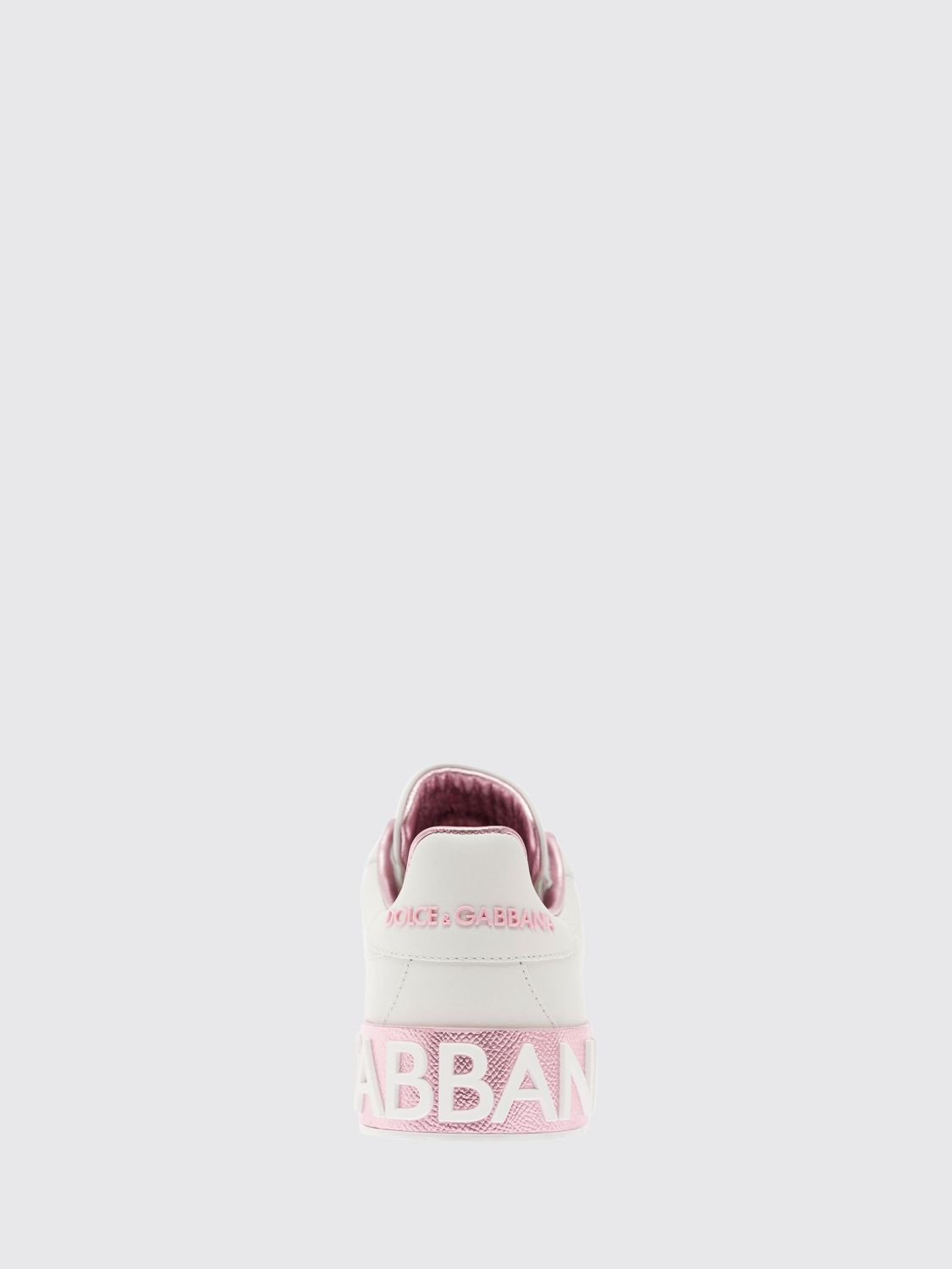 portofino calfskin trainers with logo and gold details