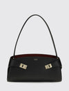 hug east-west smooth calf leather shoulder bag