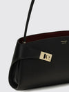 hug east-west smooth calf leather shoulder bag