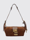 paddington shoulder bag chloé in calfskin leather with padlock