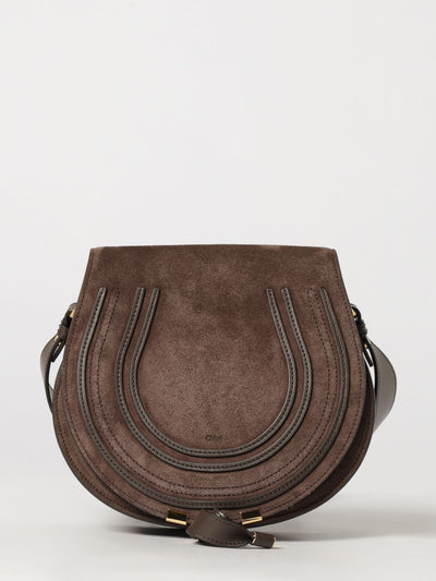 marcie mini crossbody bag chloé in suede calfskin