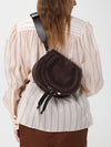 marcie mini crossbody bag chloé in suede calfskin
