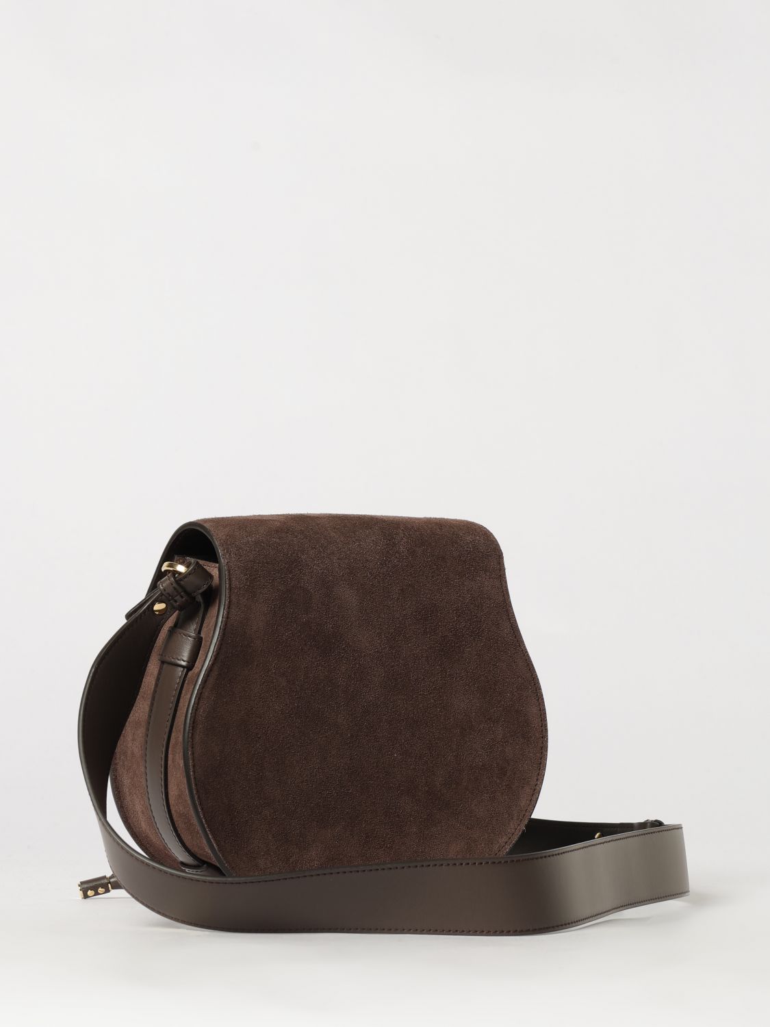 marcie mini crossbody bag chloé in suede calfskin