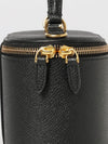 vanity mini bag in grained leather with vlogo signature