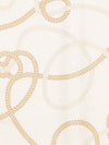 square scarf in pure silk with a contrasting graphic logo print