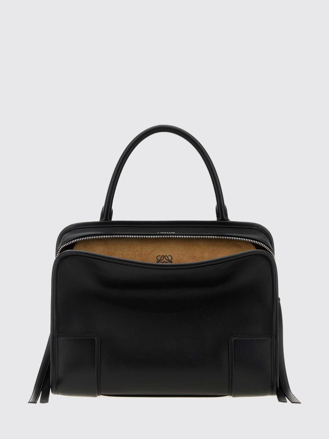 LOEWE OS amazona 180 calfskin leather handbag with removable shoulder strap